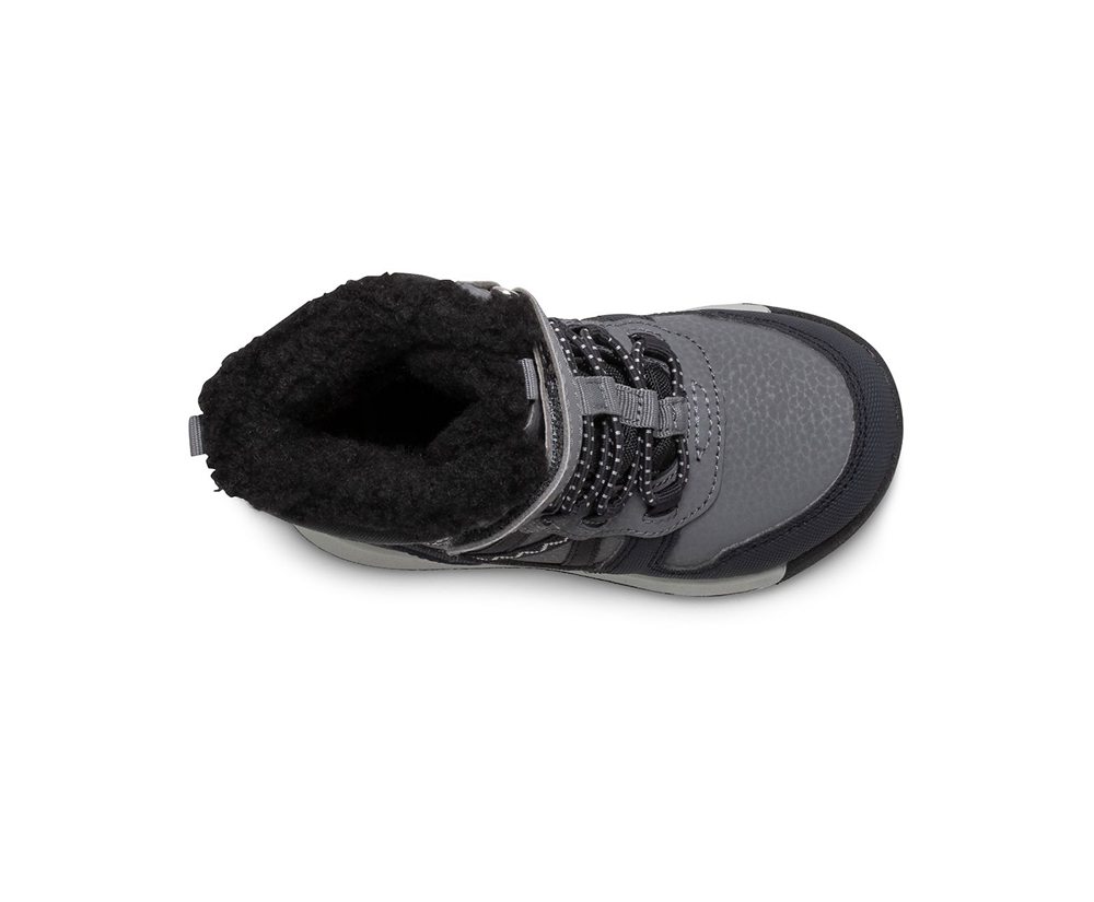 Merrell Støvler Børn - Snow Crush 2.0 Waterproof Jr. - Sort/Grå - BSZ045879